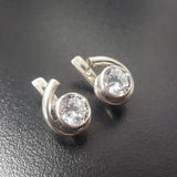 Brilliant Diamond Earrings - Sparkly Round Studs - Vintage Drop Earrings