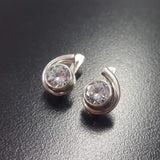 Brilliant Diamond Earrings - Sparkly Round Studs - Vintage Drop Earrings