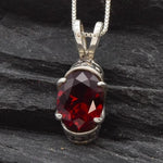 Stunning Created Ruby Pendant in 925 Sterling Silver, showcasing a timeless design, ideal for daily wear and special moments.