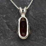 Dazzling Ruby Pendant in 925 Sterling Silver featuring a Created Red Ruby, representing love and passion for July birthday celebrations.