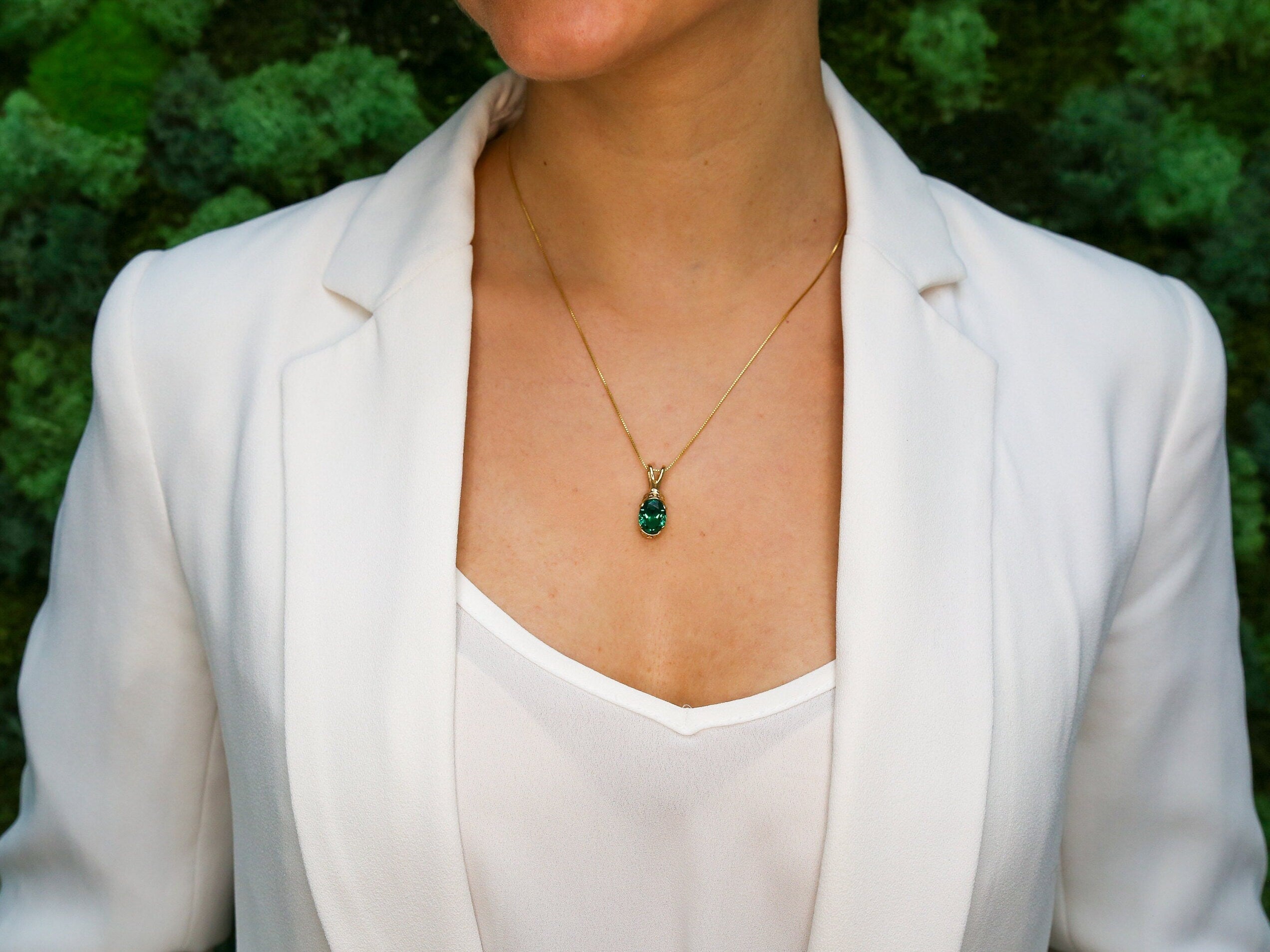 Stylish Ruby Pendant in 925 Sterling Silver with a created red ruby, a charming gift for July birthdays and special celebrations.