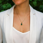 Created Ruby Pendant made in 18k Gold Vermeil with Oval Created Red Ruby in Solitaire setting, July Birthstone gift idea, symbolizes nobility, purity, and passion, ideal for everyday wear and perfect for birthday gifting and special occasions.