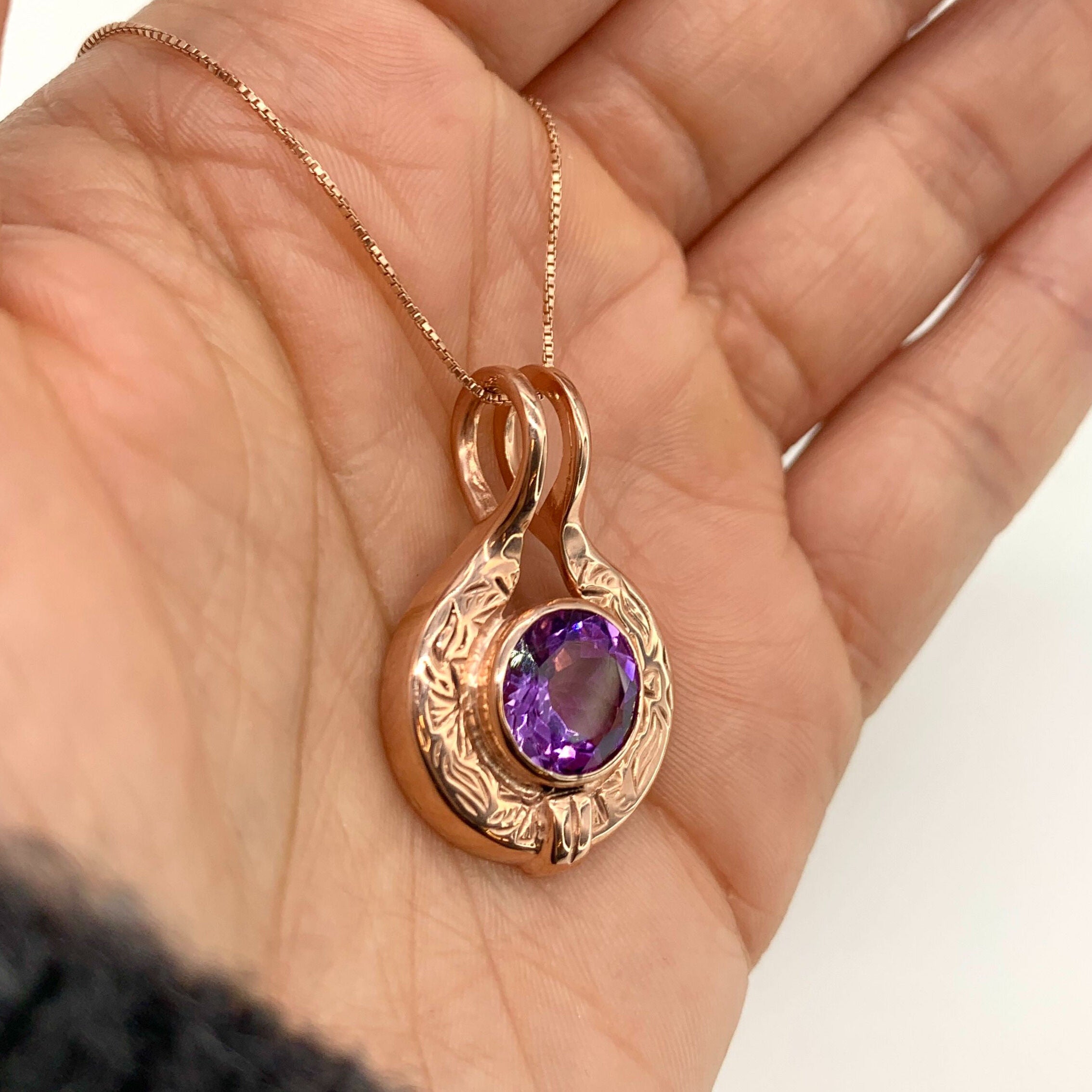 Amethyst Pendant, Natural Amethyst, Purple Pendant, February Birthstone, Egyptian Pendant, Vintage Pendants, Solid Silver Pendant, Amethyst(3)