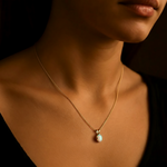 Natural Opal Pendant in 18k Gold Vermeil, embodies hope and truth, a stunning everyday accessory for October birthdays.
