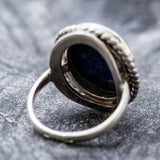 Lapis Lazuli Ring - Blue Bezel Ring - Lapis Statement Ring