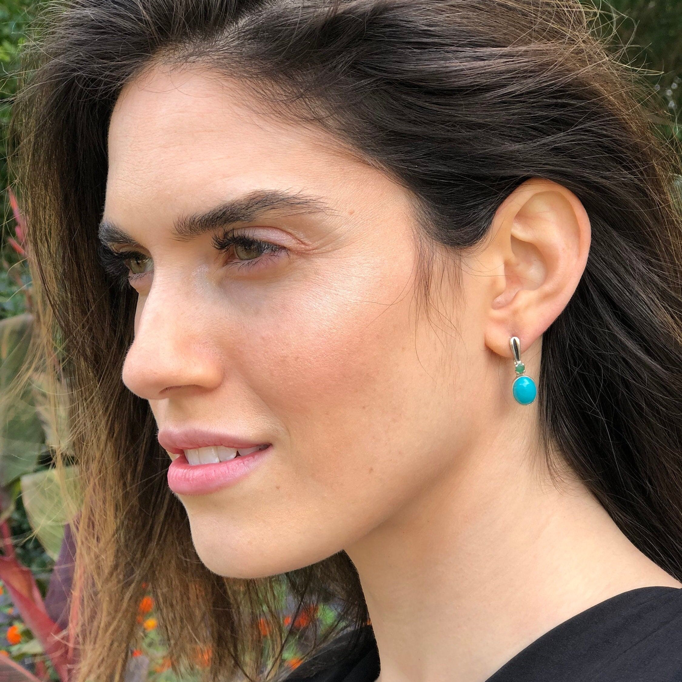 Malachite Earrings, Natural Malachite, Chrome Diopside, Unique Earrings, African Stone, Antique Ring, Silver Earrings, Green Malachite