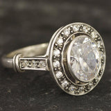 Vintage Diamond Ring - Sparkly Bridal Ring - Diamond Statement Ring