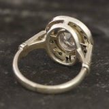 Vintage Diamond Ring - Sparkly Bridal Ring - Diamond Statement Ring