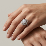 Vintage Diamond Ring - Sparkly Bridal Ring - Diamond Statement Ring