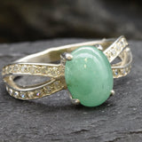 Emerald Vintage Ring - May Birthstone Ring - Green Gemstone Ring