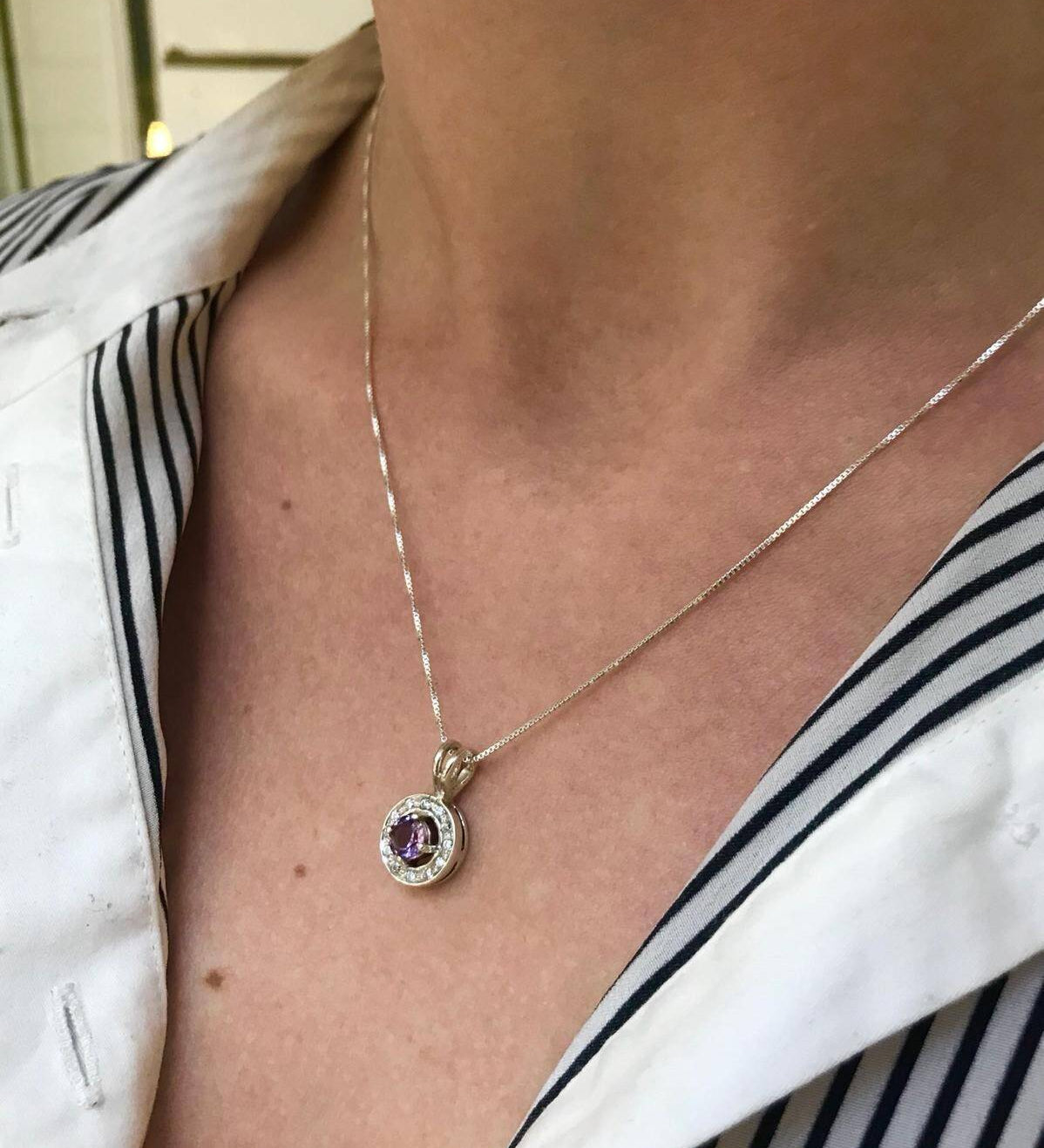 Amethyst Pendant, Natural Amethyst, Purple Pendant, February Birthstone, Cluster Pendant, February Pendant, Solid Silver Pendant, Amethyst