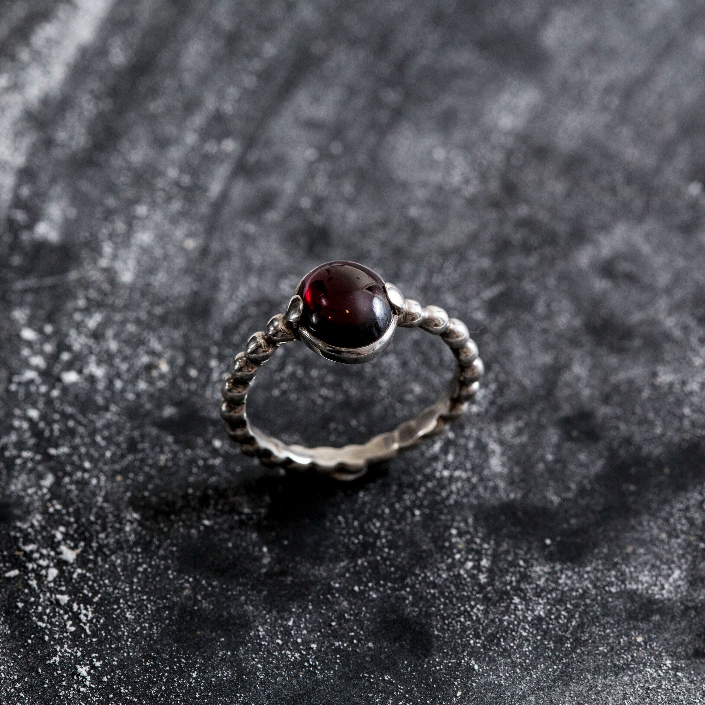 Garnet Ring, Natural Garnet, January Birthstone, January Ring, Red Garnet Ring, Vintage Rings, Vintage Garnet Ring, Solid Silver Ring,Garnet