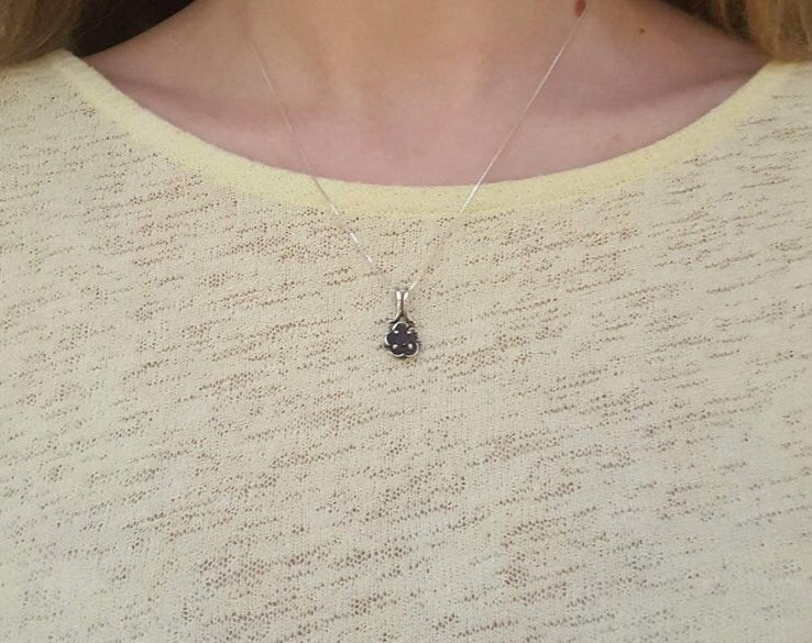 Opal Pendant, Natural Opal, October Birthstone, Flower Pendant, Rose Pendant, Daisy Pendant, Opal Necklace, Ethiopian Opal, Silver Pendant