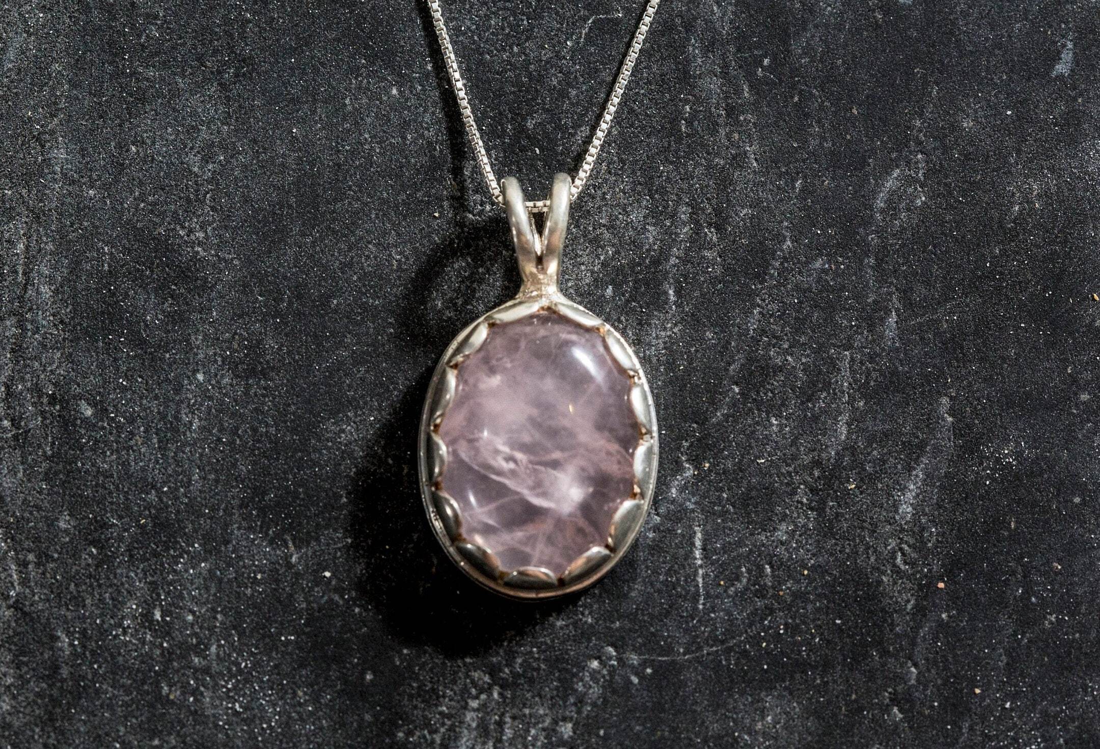 Rose Quartz Pendant, Natural Rose Quartz, Pink Pendant, January Birthstone, Victorian Pendant, Statement Pendant, Silver Pendant, Quartz