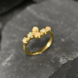 Gold Opal Ring - Fire Opal Ring - Vintage Opal Ring