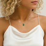 Adina Stone material options for 925 Sterling Silver, 18K Yellow Gold Vermeil, 18K White Gold Vermeil, 18K Rose Gold Vermeil.