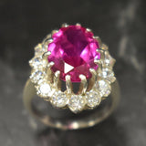 Alexandrite Ring - Pink Cocktail Ring - Princess Diana Ring