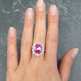 Alexandrite Ring - Pink Cocktail Ring - Princess Diana Ring