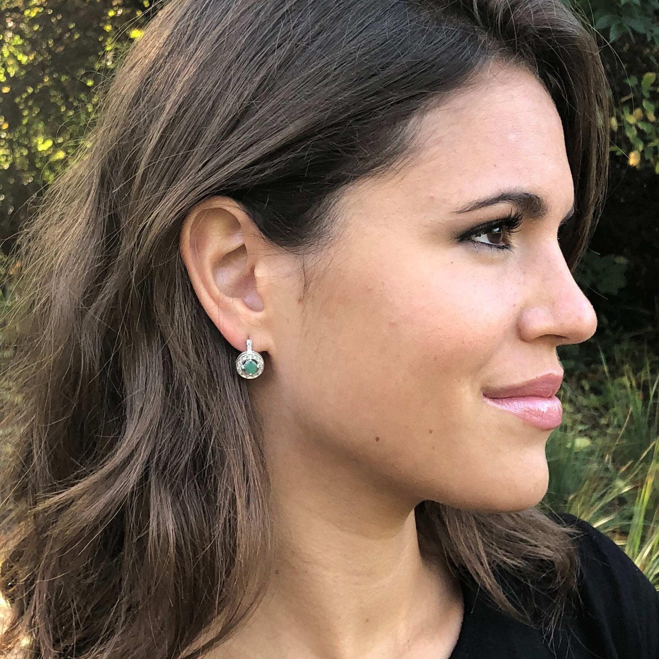 Round Earrings, Mystic Topaz Earrings, Natural Topaz Earrings, Purple Earrings, December Birthstone, Vintage Earrings, Solid Silver Earrings