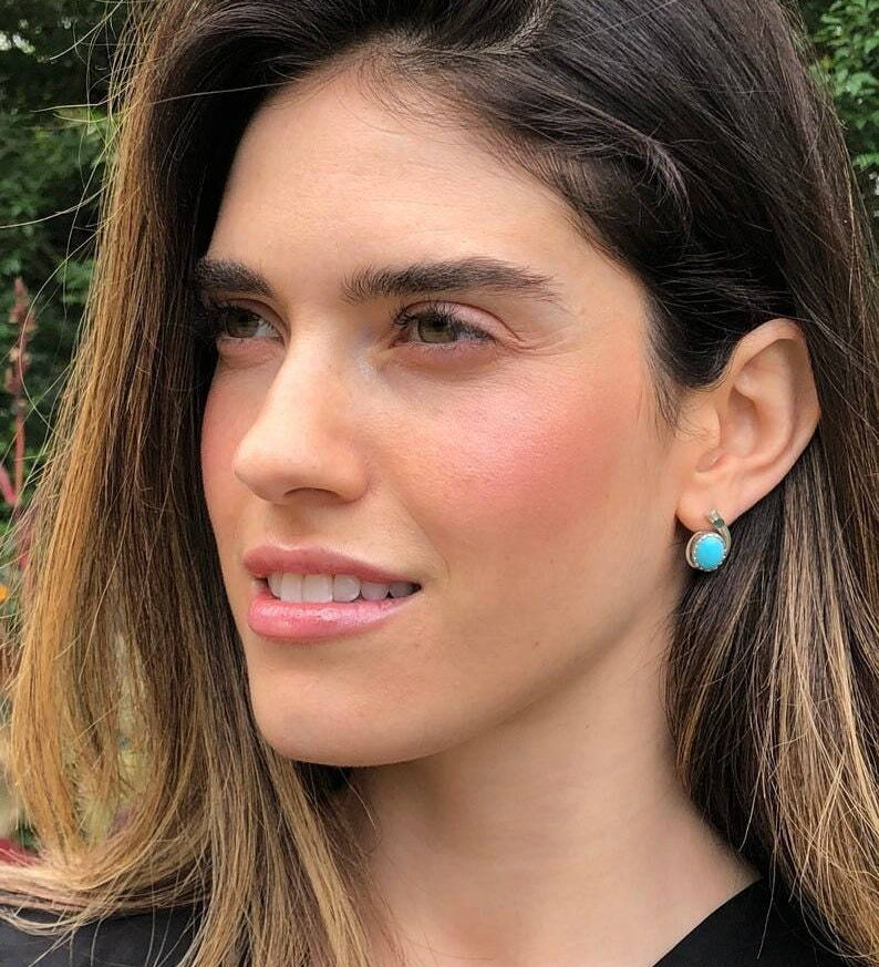 Amber Earrings, Natural Amber, Yellow Earrings, Taurus Birthstone, Teardrop Earrings, Amber Studs, Vintage Earrings, Solid Silver Earrings