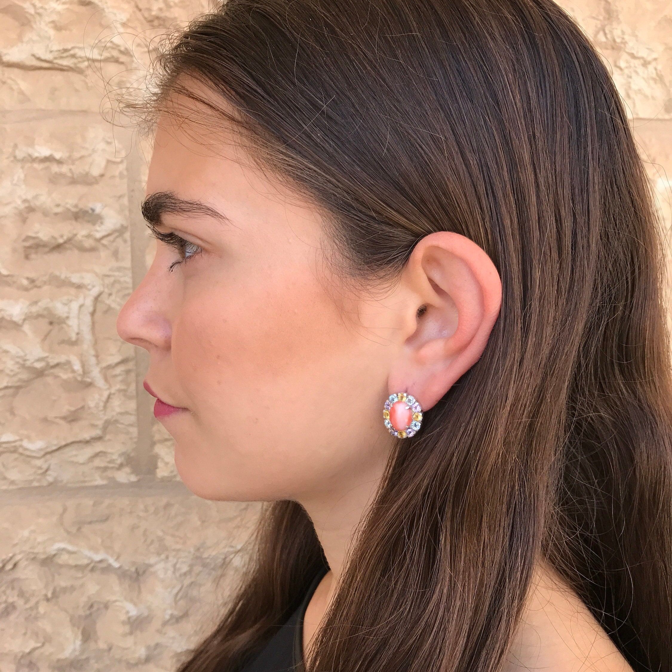 Elegant 925 Sterling Silver earrings featuring a stunning oval natural emerald, perfect for May birthdays and special occasions.