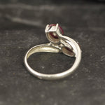 Beautiful 925 Sterling Silver ring showcasing an Oval Natural Red Ruby, a perfect symbol of love and a unique July birthday gift.