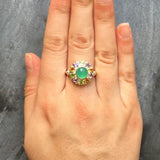 Chrysoprase Ring, Natural Chrysoprase, May Birthstone, November Birthstone, Citrine, Amethyst, Peridot, Mothers Birthstone, Birthstone Ring