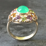 Chrysoprase Ring, Natural Chrysoprase, May Birthstone, November Birthstone, Citrine, Amethyst, Peridot, Mothers Birthstone, Birthstone Ring