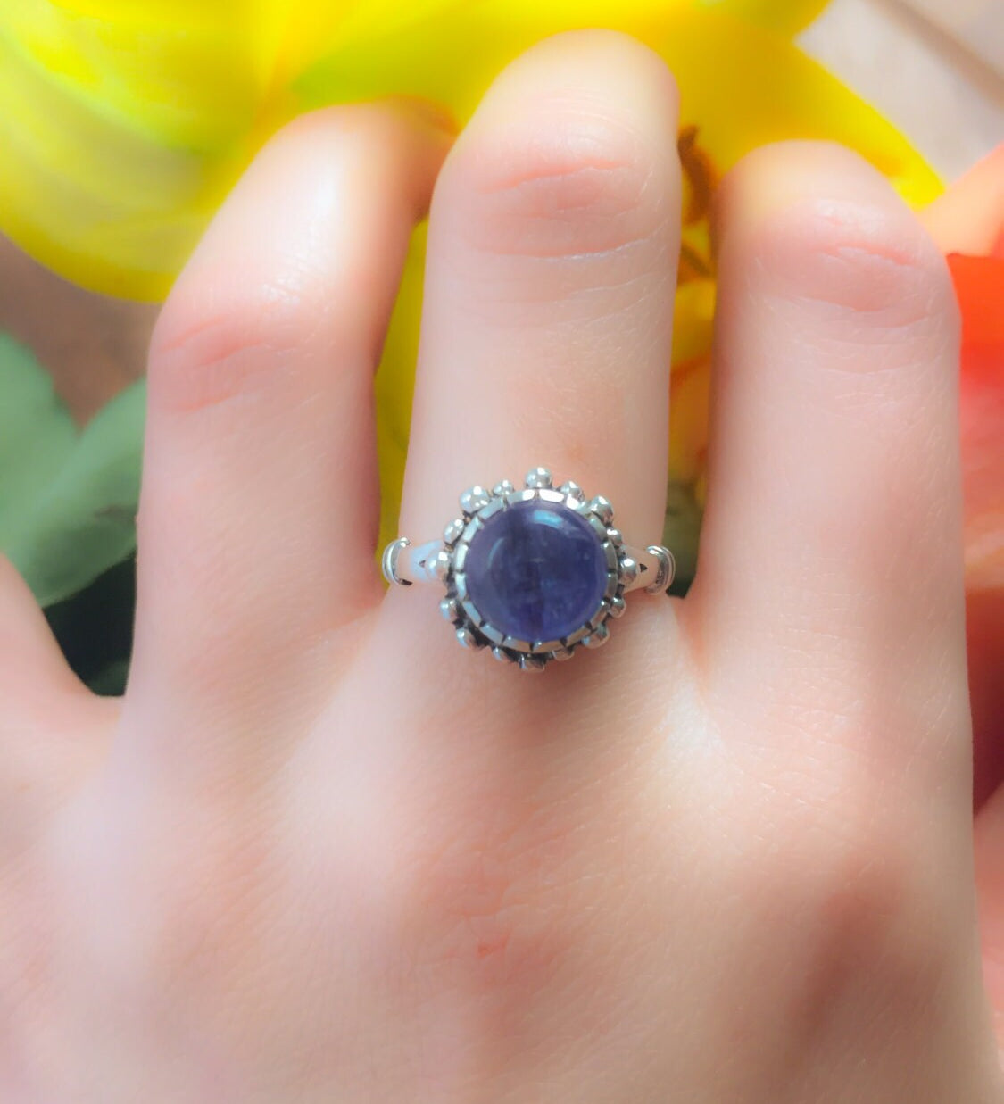 Kyanite Ring, Blue Kyanite Ring, Blue Kyanite, African Kyanite, Vintage Blue Ring, Vintage Rings, Silver Vintage Ring, Unique Silver Ring