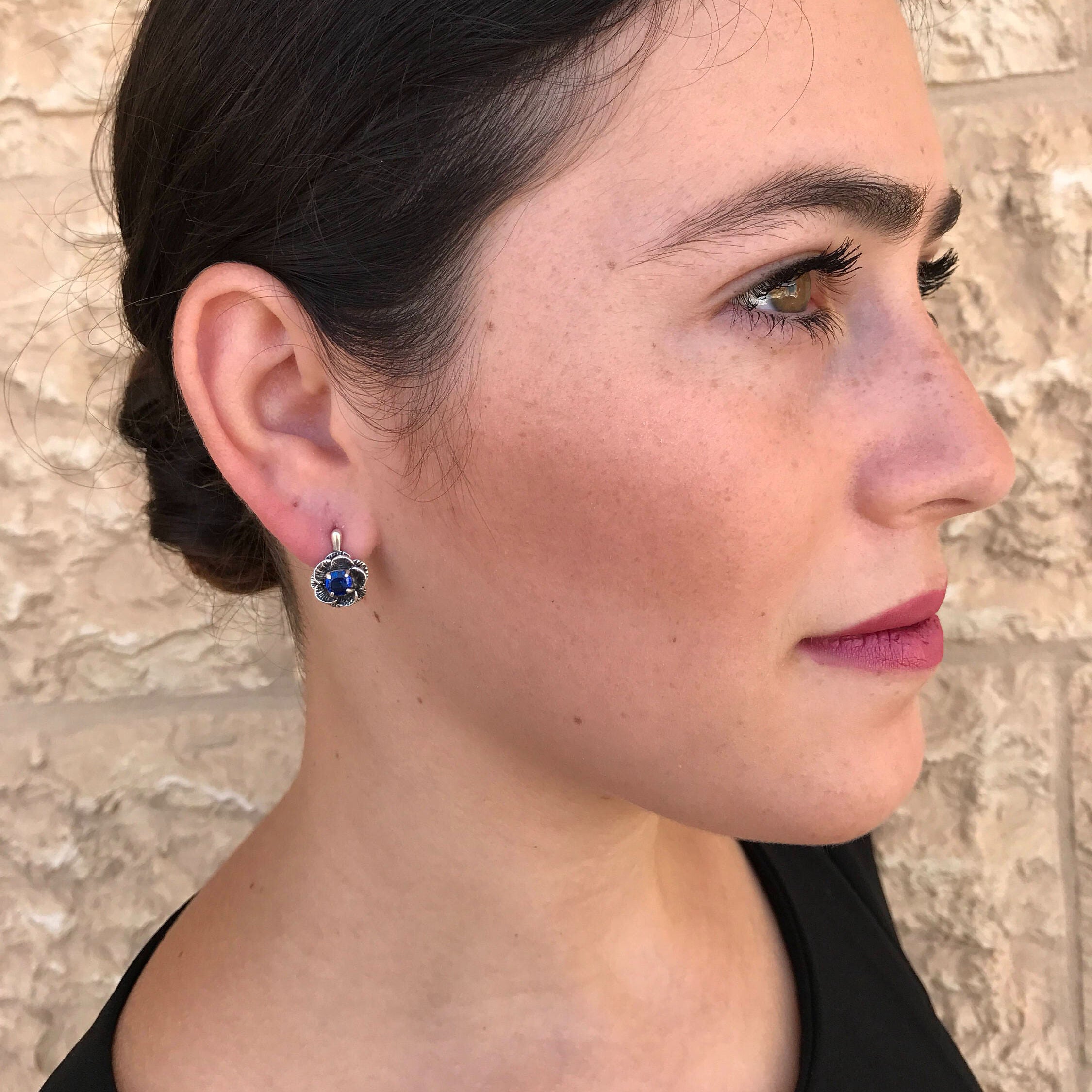Adina Stone material options for 925 Sterling Silver, 18K Yellow Gold Vermeil, 18K White Gold Vermeil, 18K Rose Gold Vermeil.
