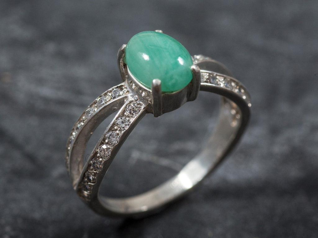 Men's Multi Emerald Stone Band Ring Original Swat Emerald Ring Natural  Zamurd | eBay