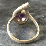 Amethyst Ring, Natural Amethyst, February Birthstone, Peridot Ring, Vintage Ring, Antique Ring, Natural Peridot, August Birthstone, Silver