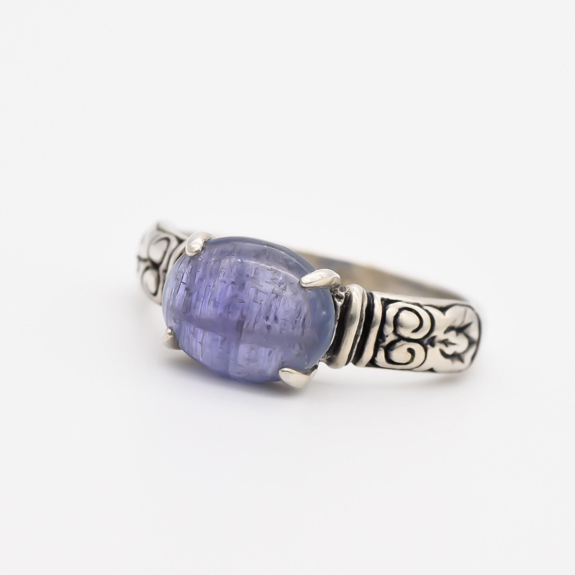 Tanzanite Ring, Natural Tanzanite, December Birthstone, Blue Bohemian Ring, Blue Ring, December Ring, Vintage Rings, Silver Ring, Tanzanite