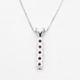 Charming Amethyst Pendant in 925 Sterling Silver, showcasing February's birthstone, perfect for everyday elegance and special occasions.