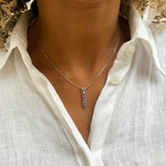 Sterling Silver Amethyst Pendant with Round Purple Gem, February Birthstone, perfect for daily wear and special gifts.