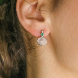 Rose Quartz Earrings - GENUINE Rose Quartz - Pink Earrings
