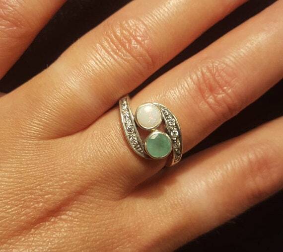 Elegant 925 Sterling Silver Natural Ruby Ring with Two-Stone setting, a stunning July birthstone gift for special moments.