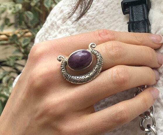 Elegant 925 Sterling Silver Natural Ruby Ring, featuring an oval red ruby in a chic bezel setting, perfect for everyday elegance.