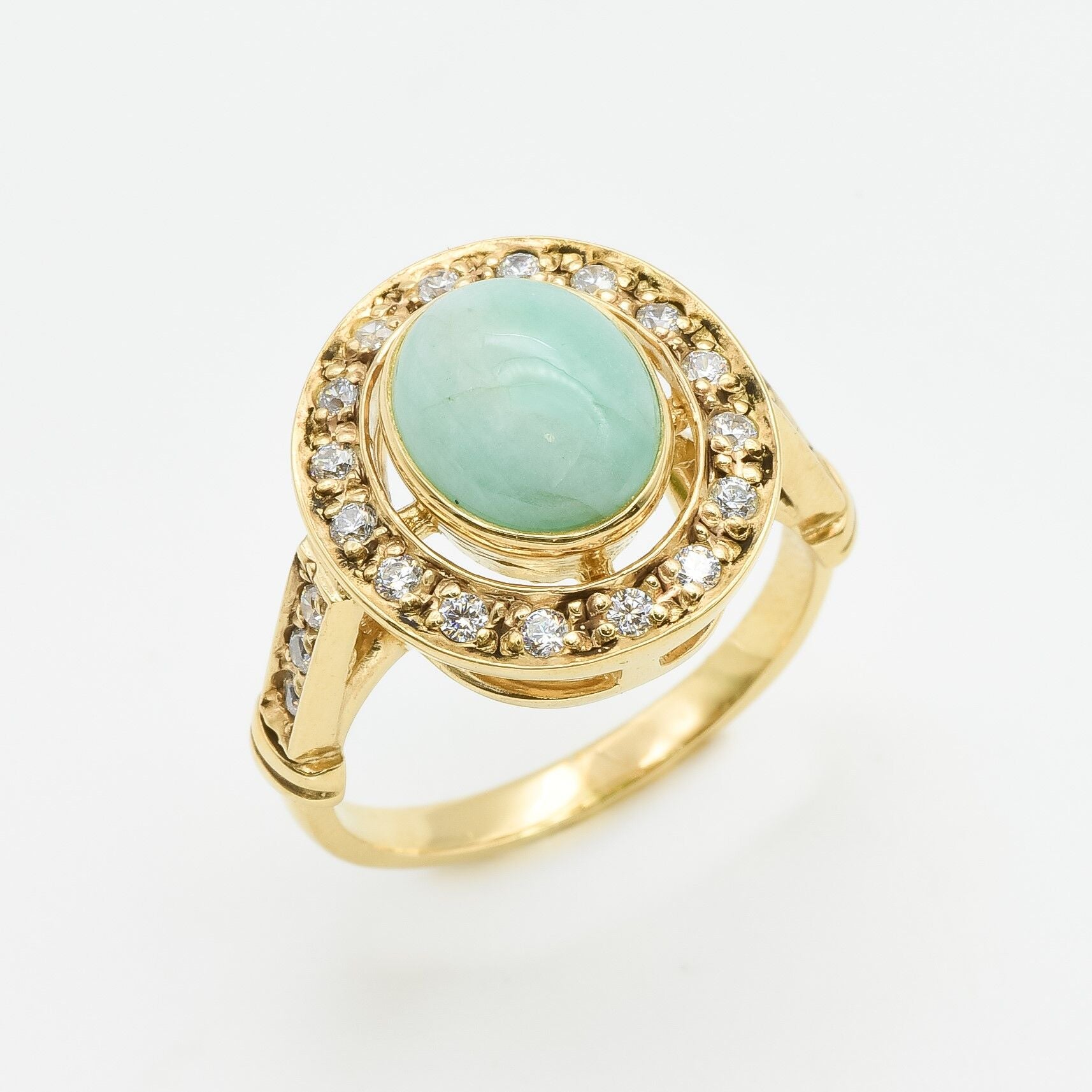 Natural Emerald Ring made in 18k Gold Vermeil with Oval Natural Green Emerald in Bezel setting, May Birthstone gift idea, symbolizes growth, harmony, and deep emotional healing, ideal for everyday wear and perfect for birthday gifting and special occasions.