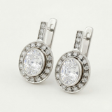 Vintage Diamond Earrings - Sparkly Bridal Earrings - Vintage Drop Earrings