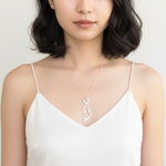 Beautiful Silver Cat Necklace in 925 Sterling Silver, a perfect accessory for cat lovers' everyday style and gifting occasions.