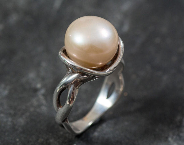 New Design Pearl Ring 925 Sterling Silver Ring Simple Ring Fresh Gemstone  Ring — Discovered