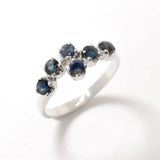 Natural Sapphire Ring made in 925 Sterling Silver with Round Natural Blue Sapphire in Prong setting, September Birthstone gift idea, symbolizes sincerity, truth, and faithfulness, ideal for everyday wear and perfect for birthday gifting and special occasions.