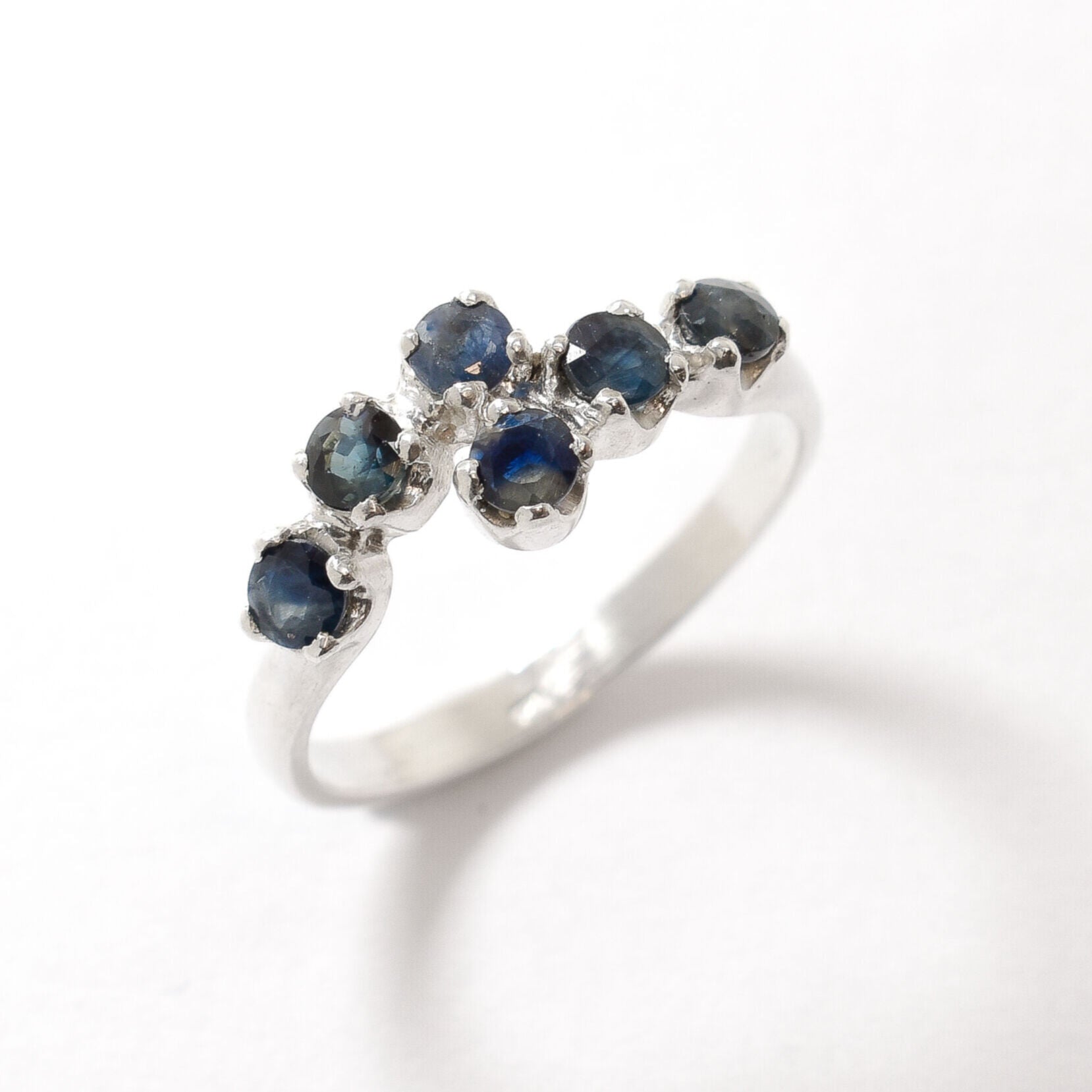 Natural Sapphire Ring made in 925 Sterling Silver with Round Natural Blue Sapphire in Prong setting, September Birthstone gift idea, symbolizes sincerity, truth, and faithfulness, ideal for everyday wear and perfect for birthday gifting and special occasions.
