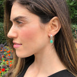 Unique Earrings, Turquoise Earrings, Natural Turquoise, December Earrings, Vintage Earrings, Silver Earrings, Arizona Turquoise, Turquoise