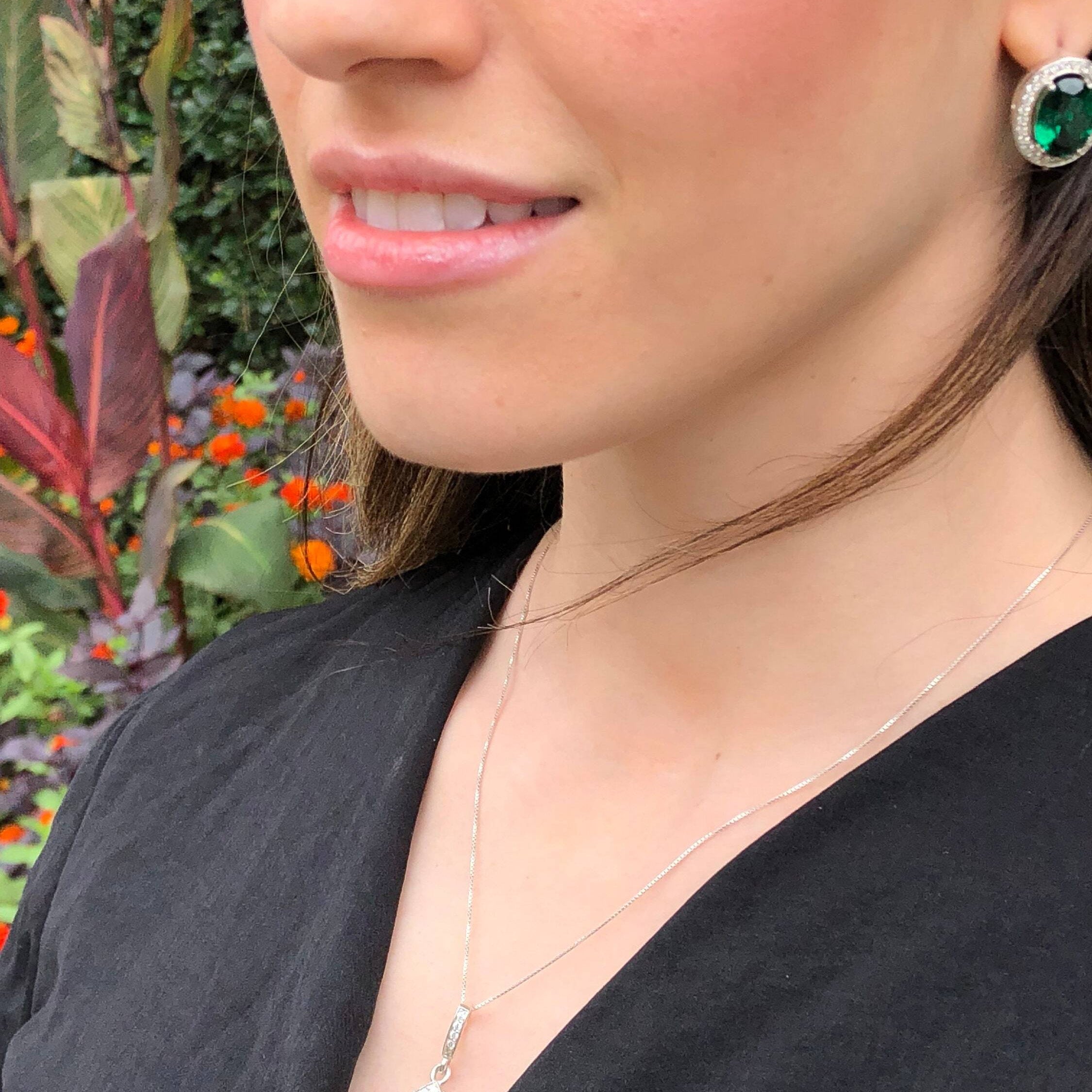 Citrine Pendant, November Birthstone, Natural Citrine, 3 Carat Citrine, Genuine Citrine, Square Pendant, Solid Silver, Silver Pendant