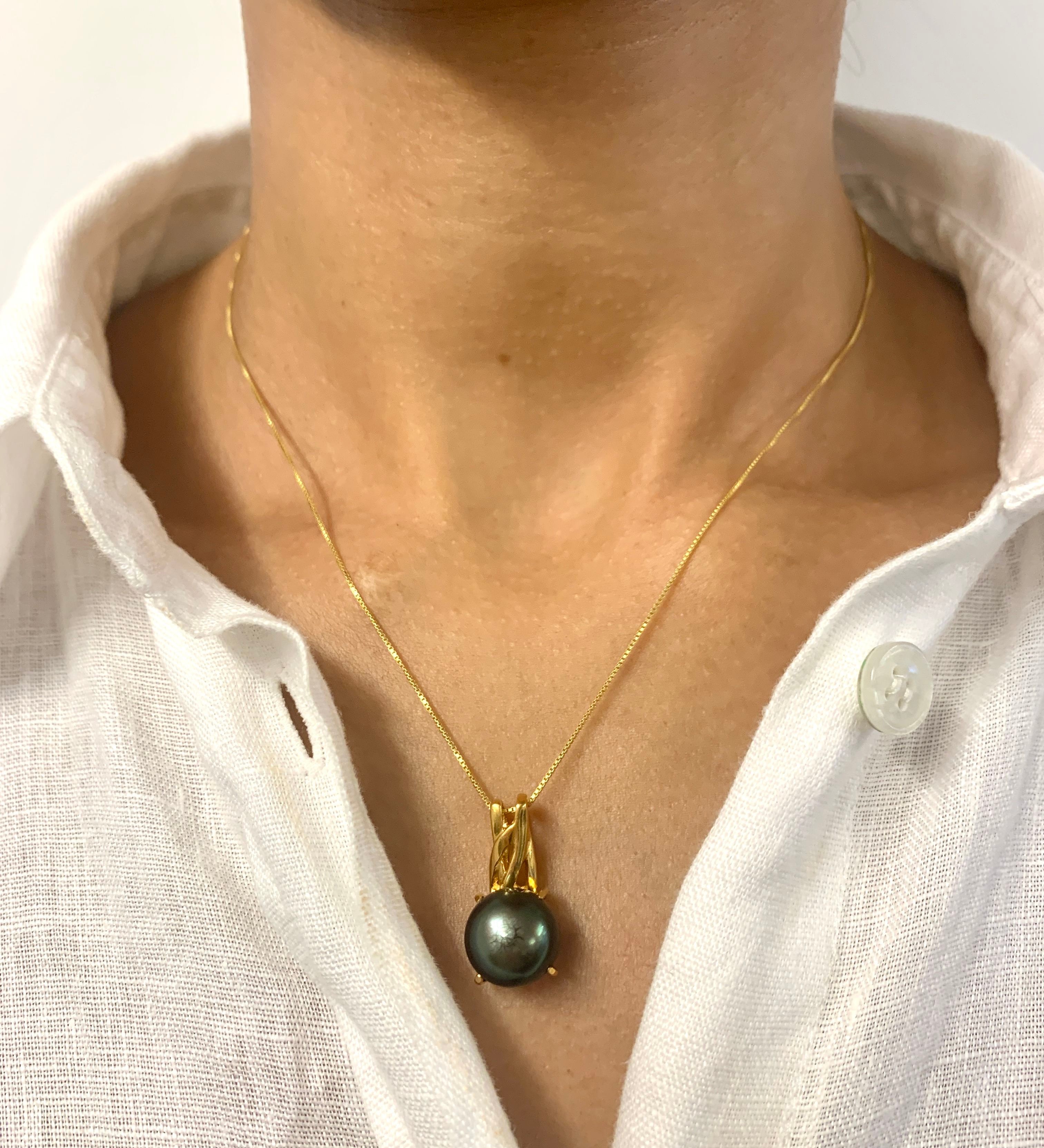 Black Pearl Pendant, Natural Pearl, June Birthstone, Pearl Pendant, Black Pearl, Vintage Pearl Pendant, Black Pendant, Solid Silver Pendant(1)