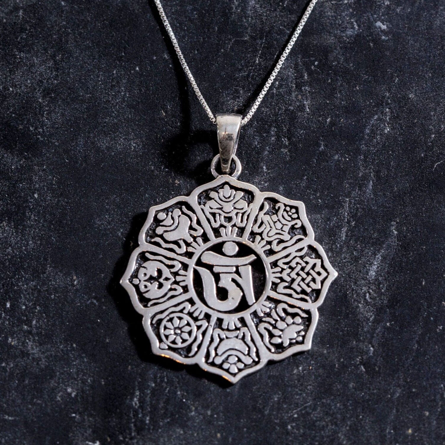Large Om Pendant, Silver Om Pendant, Buddhist Pendant, Ohm Pendant, Large Silver Pendant, Symbol Pendant, Statement Pendant, Om Pendant, Ohm