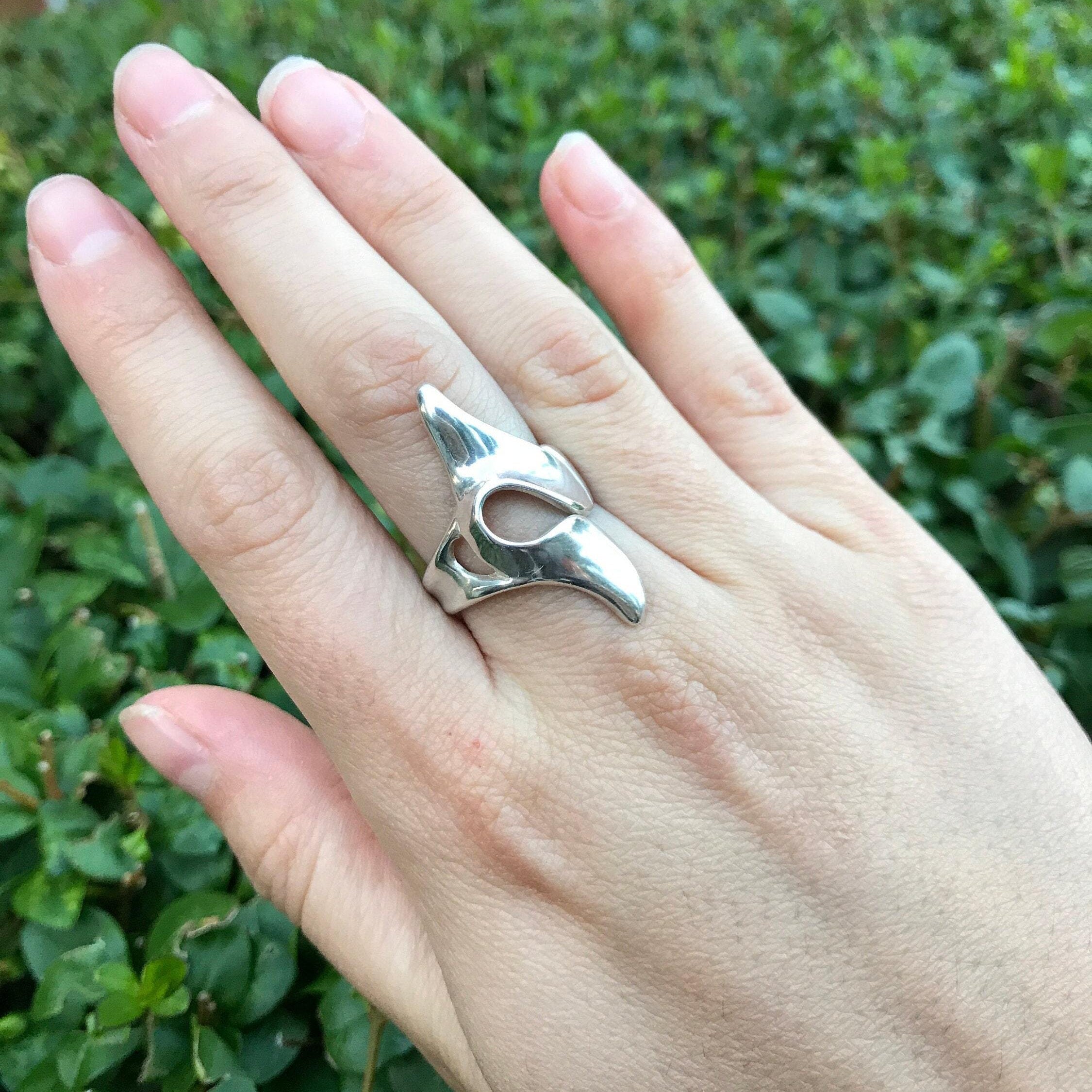 Designer Ring, Silver Ring, Statement Ring, Unique Silver Ring, Artistic Ring, Artisan Silver Ring, Solid Silver Ring, Plain Silver Ring