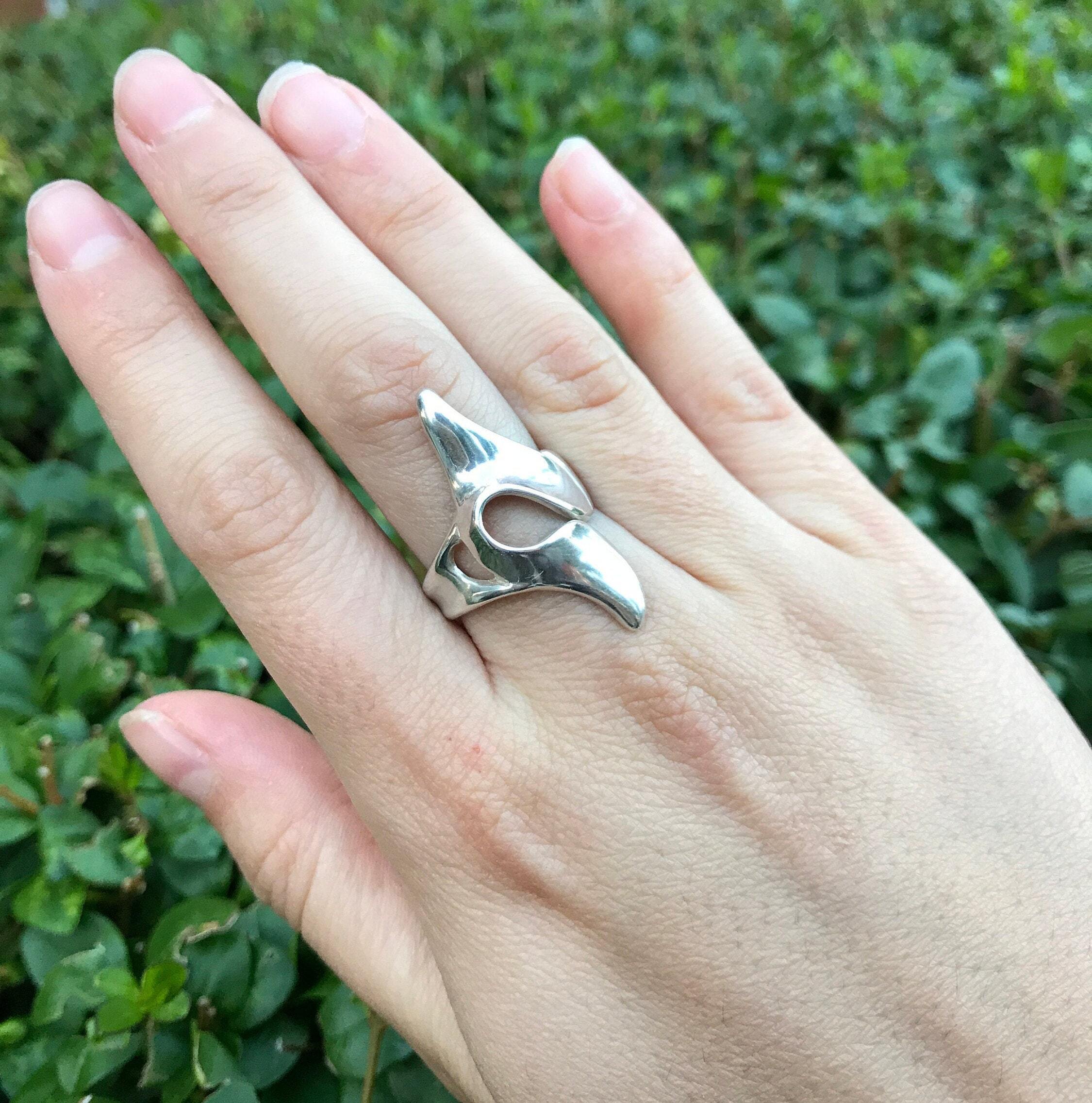 Designer Ring, Silver Ring, Statement Ring, Unique Silver Ring, Artistic Ring, Artisan Silver Ring, Solid Silver Ring, Plain Silver Ring